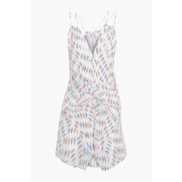 IRO Cherrie Metallic Mini Party Dress White Multicolor, Size 38 (US 6) - Picture 1 of 8